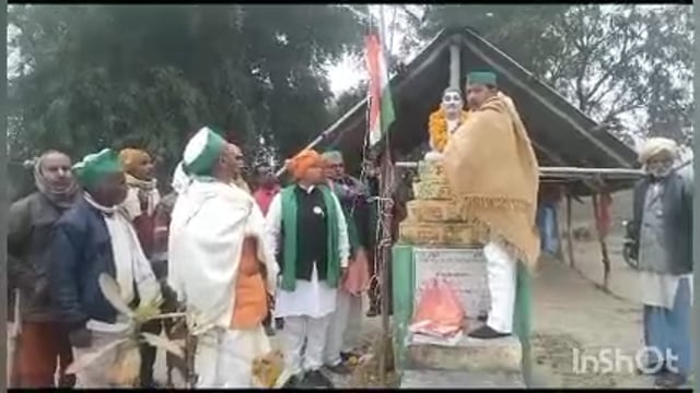 गणतंत्र दिवस पर राष्ट्रीय आवाहन पर भाकियू के द्वारा झंडारोहण के साथ-साथ निकाली गई ट्रैक्टर रैली
