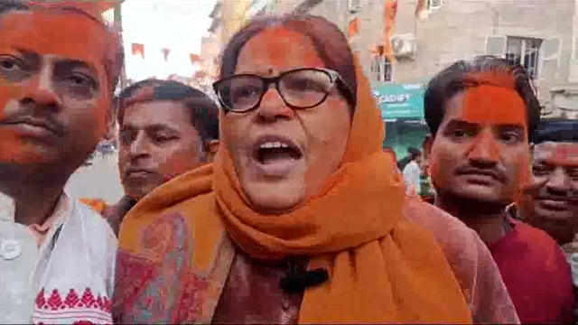 बिहार में NDA सरकार बनने के बाद मुंगेर में निकला गया विजय जुलूस,