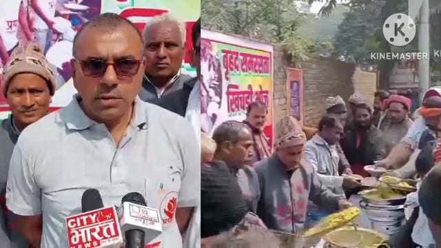 बेेलईसा सब्जी मंडी में प्रयास सामाजिक संगठन ने कराया सामूहिक समरसता खिचडी भोजका आयोजन हजारों की संख्या में लोग रहे शामिल