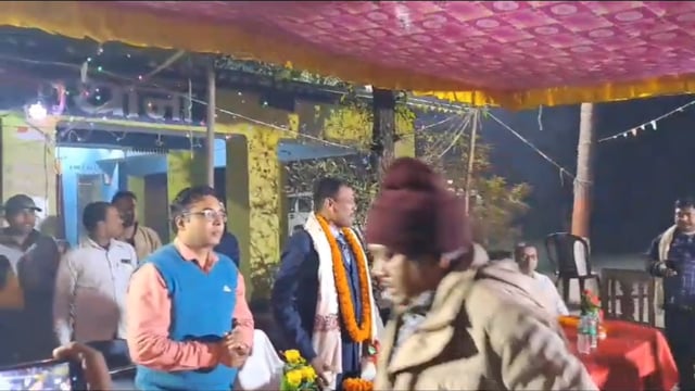 कदवा अनाध्यक्ष विजय कुमार यादव को स्थानांतरण होने पर दी गई विदाई।