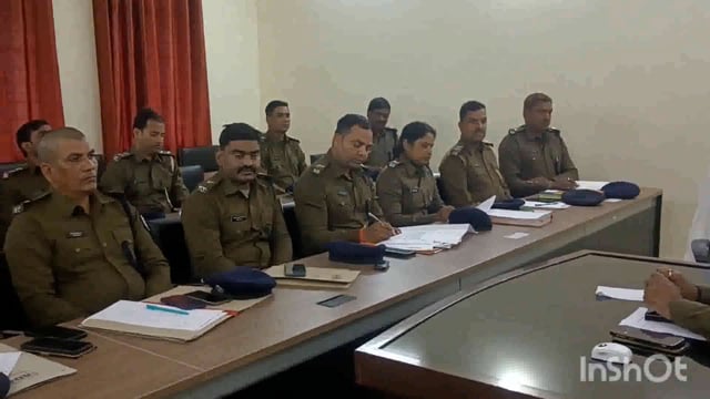 लखीसराय जिला मुख्यालय अनुमंडल पुलिस पदाधिकारी ने जिले के सभी थाना अध्यक्ष के साथ की क्राइम बैठक आयोजित