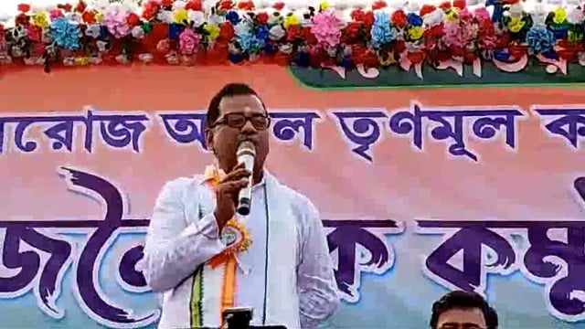 ভগবানপুরে এদিন রাজনৈতিক কর্মী সম্মেলনে উপস্থিত কাঁথি সংগঠনিক জেলা সভাপতি পিযূষ কান্তি পান্ডা