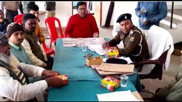 खेसर थानाध्यक्ष ने की सरस्वती पूजा को लेकर शांति समिति की बैठक, डीजे बजाने पर पूर्ण प्रतिबंध की कही बात