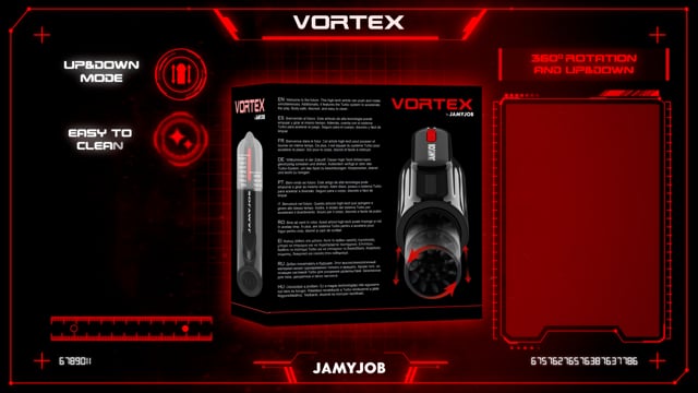 Masturbátor AMYJOB - VORTEX THRUSTING AND 360 ROTATE TECH TURBO MODE