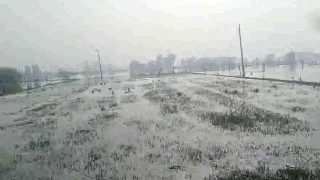 मथुरा के सौख सहजआ ठोक के किसानों की जल भराव से फसल हुई नष्ट किया प्रदर्शन