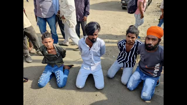 उदगीर ग्रामीण पोलिसांनी सिनेस्टाईल पाठलाग करून चार दरोडेखोरांना पकडले