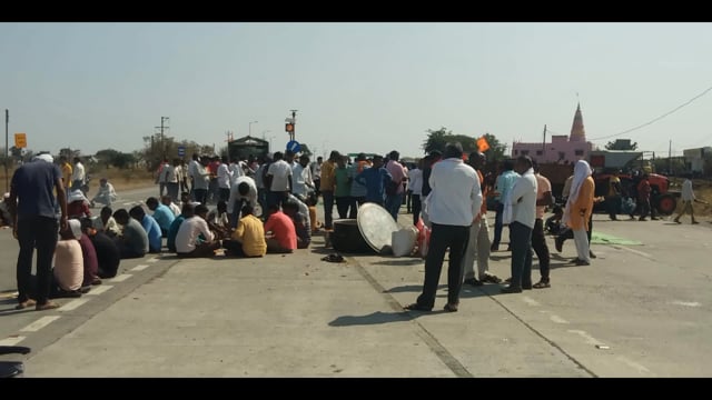  तालुक्यातील खंडाळा पाटी येथे  सकाळी ११ वाजेपासून चक्काजाम आंदोलन 