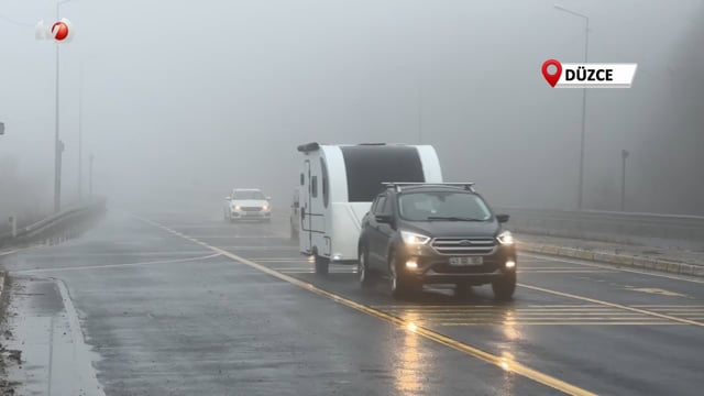 Bolu Dağı’nda Sis Etkili Oluyor