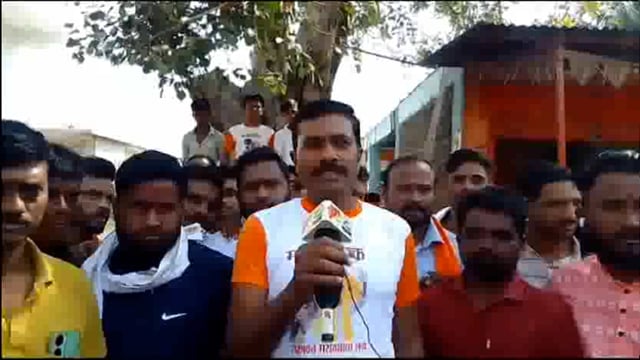 मनोज जरांगे पाटिल यांच्या समर्थनार्थ चिखली येथील सकल मराठा समाजाकडून रास्ता रोको आंदोलन