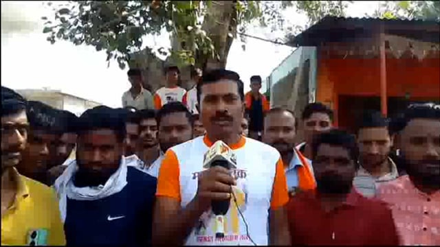 मनोज जरांगे पाटिल यांच्या समर्थनार्थ चिखली येथील सकल मराठा समाजाकडून रास्ता रोको आंदोलन