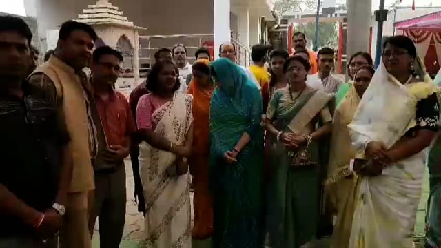 संत समागम समारोह एवं कबीर साहेब मूर्ति स्थापना कार्यक्रम में शामिल हुई कौशल्या विष्णु देव साय