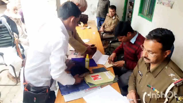 तेतरहाट थाना अध्यक्ष ने 6 लाइसेंसी गन का किया सत्यापन।