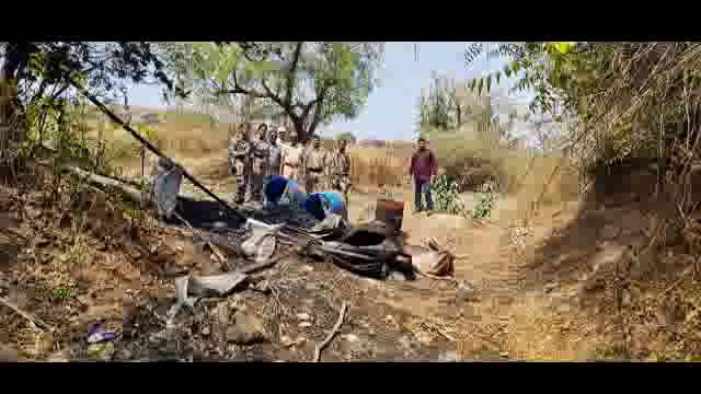 नागलगाव परिसरात ग्रामीण पोलिसांचा अवैध हातभट्टी दारूवर छापा,29 हजारांचा मुद्देमाल केला नष्ट