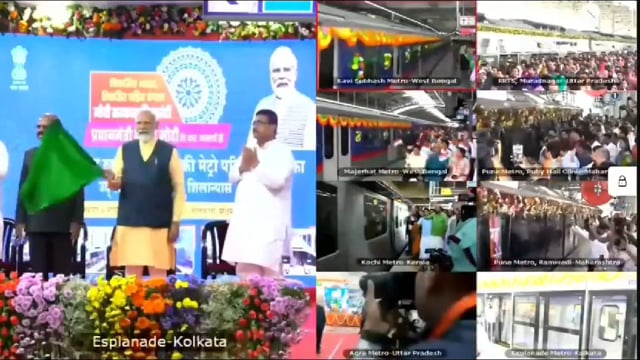 आगरा वासियों को आगरा आने वाली पर्यटकों को आगरा मेट्रो की बहुत-बहुत बधाई पीएम मोदी जी ने आज हरी झंडी दिखाकर आगरा मेट्रो क