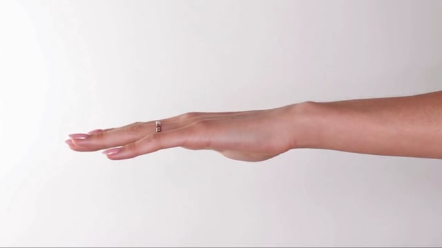 Bold Inlay Emerald Cut Diamond Band - Video