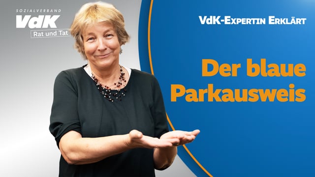 Blauer Parkausweis