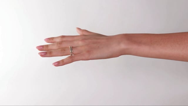 Half Bezel Emerald Cut Band - Video