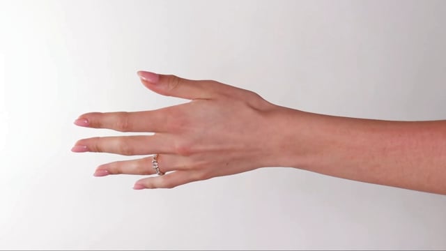 Bezel Set Pear Shape Band - Video