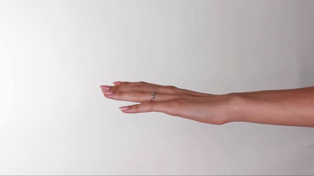 Bezel Set Radiant Cut Band - Video