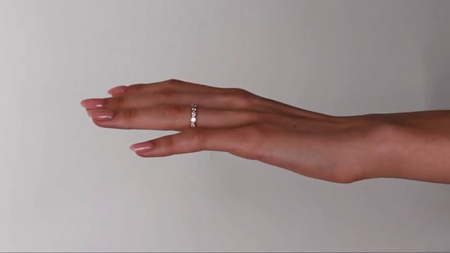 Bezel Set Round Diamond Band - Video