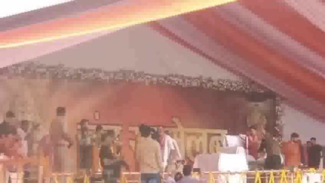 बागेश्वर धाम के बाबा पहुंचे बाबा धाम देवघर देवघर कॉलेज के मैदान में  दिव्य दरबार लगाया 