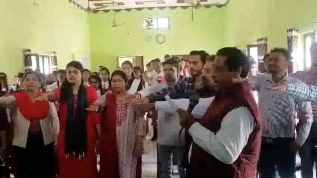 चंदौसी इंटर कॉलेज में स्वीप योजना के अंतर्गत कार्यक्रम का हुआ आयोजन कराई शपथ ग्रहण |