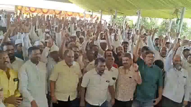 शक्तीपीठ मार्गाच्या विरोधात शेतकऱ्यांची एकजूट