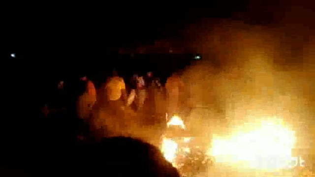 थाना फरह गांव कुरकनदा मैं किया गया होलिका दहन शांतिपूर्वक मना त्यौहार