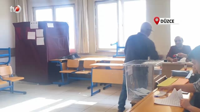 Düzce’de Sandıklar Kapandı Oy Sayımına Geçildi