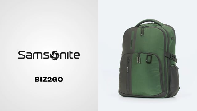 Video: Mochila samsonite biz2go 15.6" verde 142144 1316