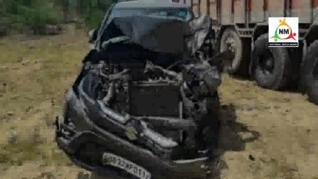 यमुना एक्सप्रेस वे पर नहीं थम रहीं हादसे की घटनाएं नोहझील क्षेत्र में अनियत्रित होकर ट्रक में घुसी कार, चार लोग हुए घायल