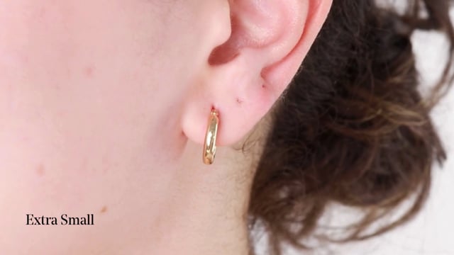 Thick Gold Hoops - Video