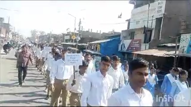 मतदाता जागरूकता रैली निकालकर मतदाताओं को किया गया जागरूक पहले मतदान फिर करें जलपान