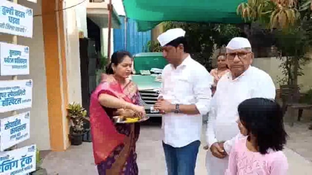 अपक्ष उमेदवार संदीप शेळके यांनी उभारली परिवर्तनाची गुढी