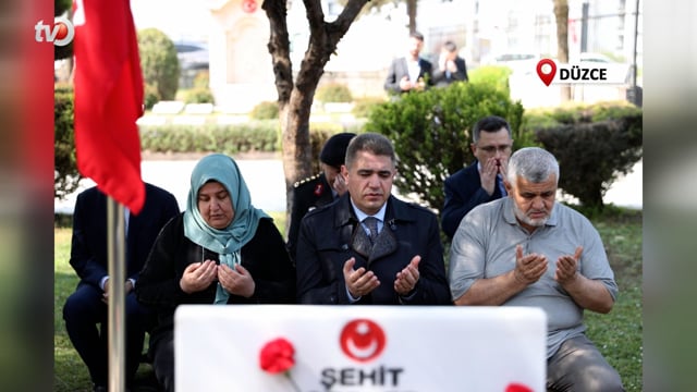 Düzce’de Bayramda Şehitler Unutulmadı