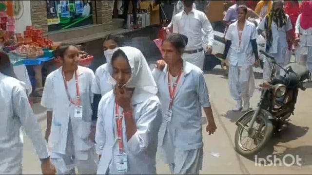 नगर पंचायत गोवर्धन के तत्वाधान में निकली मतदान जागरूकता रैली