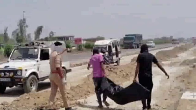 गोंडा:लोलपुर गांव के फोर-लेन हाइवे पर सड़क के किनारे मिला 50 वर्षीय व्यक्ति शव 