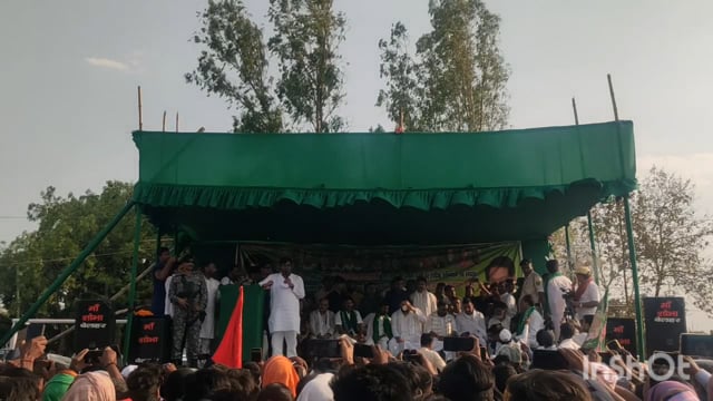 बांका के बेलहर विधानसभा में चुनावी जनसभा करते महागठबंधन के मुकेश सहनी