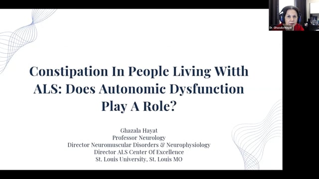 Constipation in People Living with ALS: Does Autonomic Dysfunction Play A Role? Screen Grab