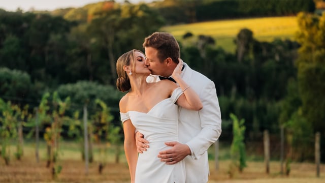Megan & David at Montalto Winery