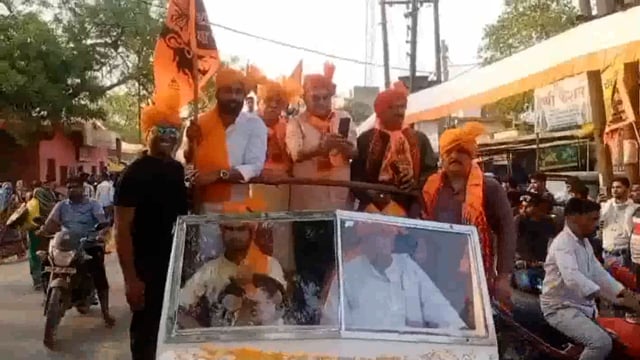 वीर शिरोमणि शौर्यता के कुलभूषण महाराणा प्रताप की जयंती पर राजपूत समाज ने शोभायात्रा निकली