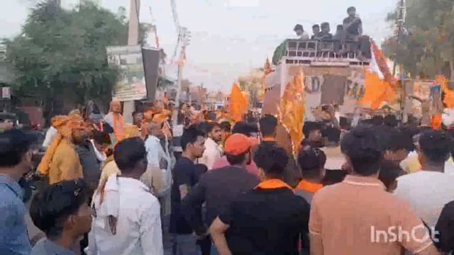 थाना रिफाइनरी के अंतर्गत बरारी गांव में निकाली गई वीर शिरोमणि महाराणा प्रताप एवं भगवान परशुराम की विशाल रैली