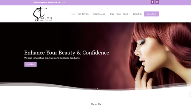 Hair Salon Web Design