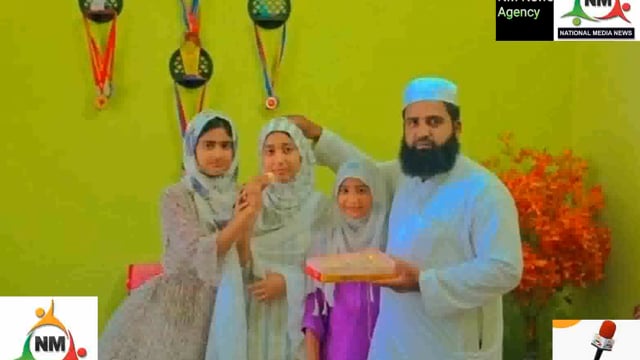  सी बी एस सी क्लास 12मै कारी शहजाद की भतीजी अल्किया ने किया स्कूल टॉप 