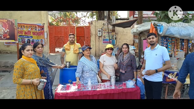 नमो नमो क्रांति फाउंडेशन की स्थापना दिवस पर सरवत वितरण कार्यक्रम किया गया