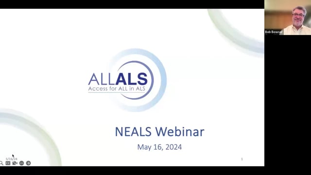 Access for All in ALS (ALL ALS) Consortium Screen Grab