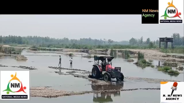 निहंदपुर के निकट बाण गंगा में रातभर चला अवैध खनन प्रशासन बेखबर सामने आई तस्वीर