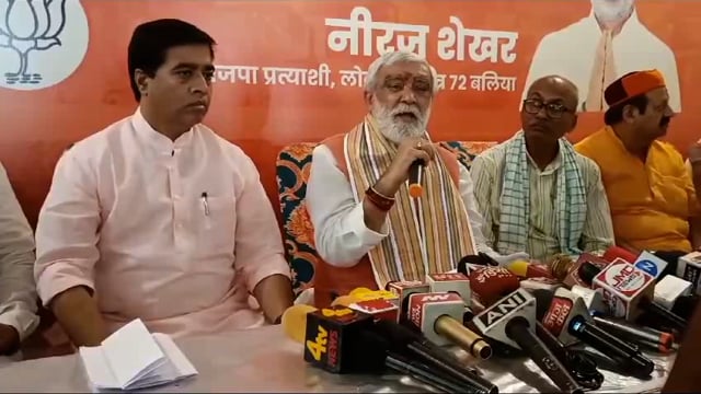 बलिया में कैबिनेट मंत्री अश्विन चौबे ने विपक्ष पर बोला हमला,कहा ठगों की है पार्टी