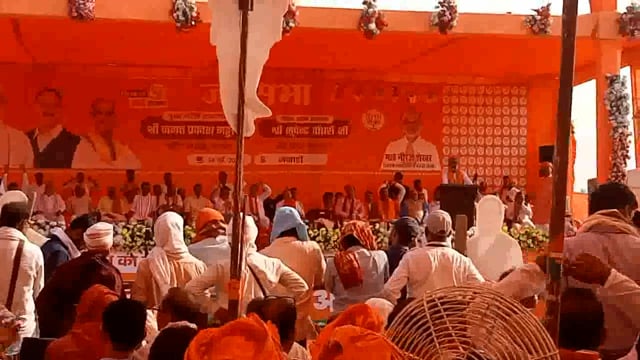 बलिया में बीजेपी के राष्ट्रीय अध्यक्ष जेपी नड्डा के जन सभा में उमड़ी लोगो की भीड़,समर्थकों ने भरी हुँकार