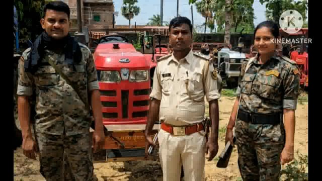 पुलिस ने महम्मदपुर धनार्जय नदी बालू घाट से बालू की चोरी कर रहे एक ट्रैक्टर को किया जप्त, चालक फरार